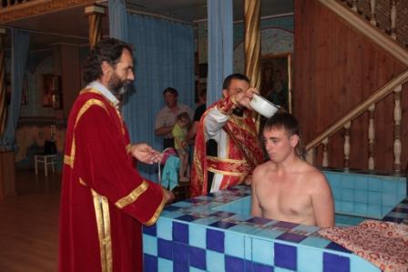 Таинство Крещения.Свято-Покровский храм г.Есик