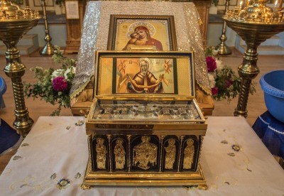 Пояс Пресвятой Богородицы в Свято-Покровском храме г.Иссык