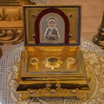 Ковчег с частицей мощей блаженной Матроны Московской в нашем храме